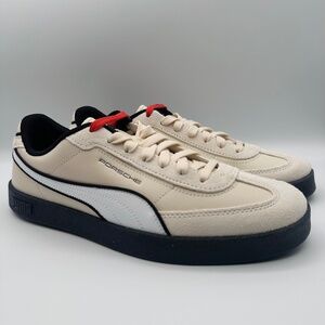 PUMA Porsche Legacy Club II Era Alpine Snow 308847-02 Men’s 8.5 Beige Shoes NIB
